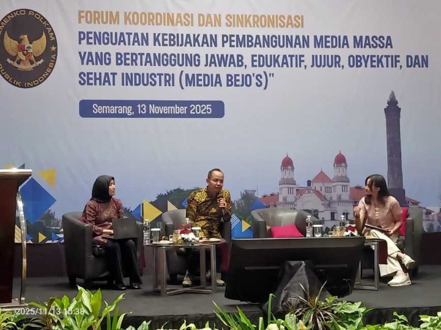 Forum BEJO’S di Semarang menghadirkan Dewan Pers, Kemenko Polkam, dan berbagai pemangku kepentingan untuk memperkuat integritas media nasional Forum BEJO’S di Semarang bersama Dewan Pers dan Kemenko Polkam membahas penguatan integritas media nasional