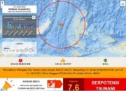Gempa M7,6 Guncang Bitung Picu Tsunami Kecil, Warga Panik Berhamburan Keluar Rumah