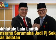 Sokhiatulo Laia Lantik Amsarno Sarumaha Jadi Pj Sekda Nias Selatan