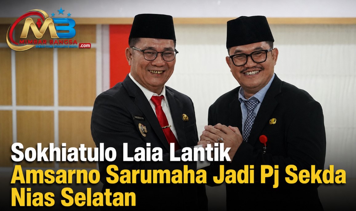 Sokhiatulo-Laia-Lantik-Amsarno-Sarumaha-Jadi-Pj-Sekda-Nias-Selatan