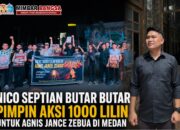 Nico Septian Butar Butar Pimpin Aksi 1000 Lilin untuk Agnis Jance Zebua di Medan