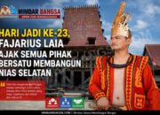 Hari Jadi Ke-23, Fajarius Laia Ajak Semua Pihak Bersatu Membangun Nias Selatan