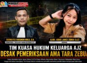 Tim Kuasa Hukum Keluarga AJZ Desak Pemeriksaan Ama Tara Zebua