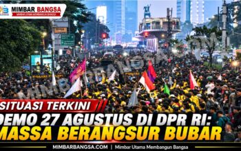 Situasi Terkini Demo 27 Agustus di DPR RI: Massa Berangsur Bubar