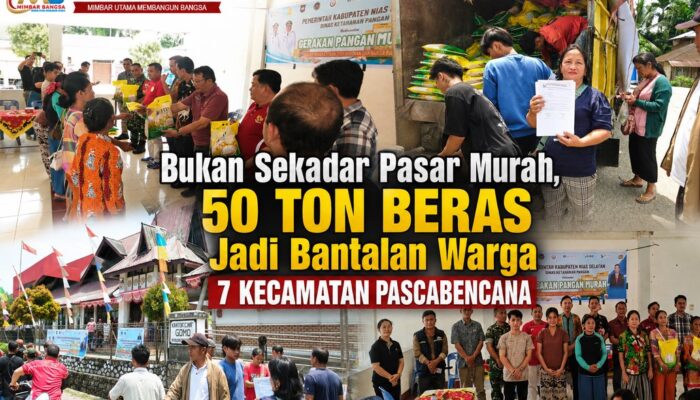 Bukan Sekadar Pasar Murah, 50 Ton Beras Jadi Bantalan Warga 7 Kecamatan Pascabencana