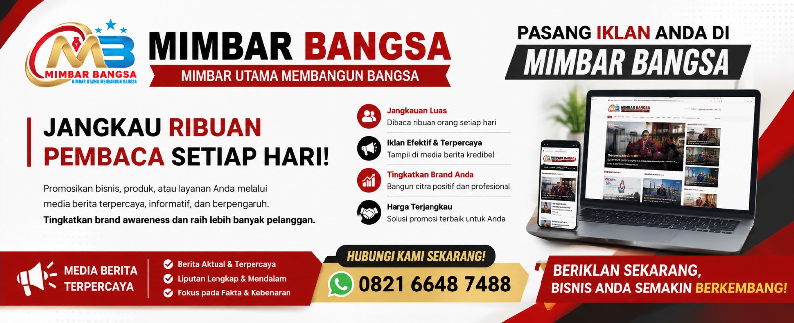 Iklan Mimbar Bangsa – Media Berita Terpercaya untuk Promosi Bisnis dan Produk