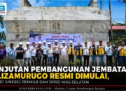 Lanjutan Pembangunan Jembatan Hilizamurugo Resmi Dimulai, Wujud Sinergi Pemkab dan DPRD Nias Selatan