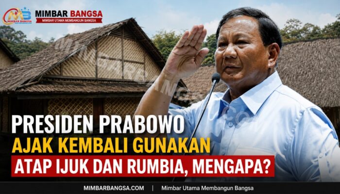 Presiden Prabowo Ajak Kembali Gunakan Atap Ijuk dan Rumbia, Mengapa?